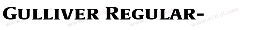 Gulliver Regular字体转换 Gulliver Regular字体转换